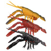 TRUSCEND Pre-rigged Fishing Jig Lures para sa Freshwater at Saltwater, Makabagong Super Durable TPE Bass Lures, Lifelike Shrimp Crayfish Swimbait, Weedless Lure para sa Crappie Trout Walleye Panatilihing Magkahiwalay [WM]