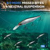 Long Lip Suspending Jerkbait Fishing Lure with BKK Hooks