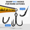 TRUSCEND Suspending Jerkbait Fishing Lure with BKK Hooks & Rattle