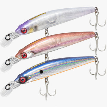 Floating Minnow Fishing Lure with Mustad Hooks