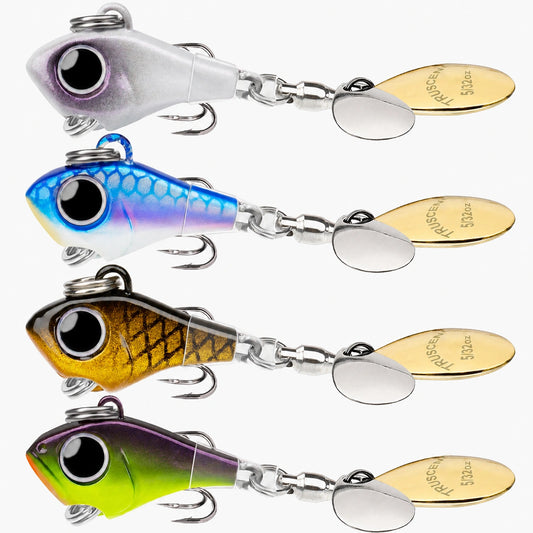 allmetal fishing lures Wobble Spoon Lure Hard Metal Feather Bait Treble Hooks B 9km-dwlife These lures are hand ES Lures Casting Metals 1.80