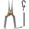 Lockable Fishing Pliers with Tungsten Carbide Cutter & Teflon Coating