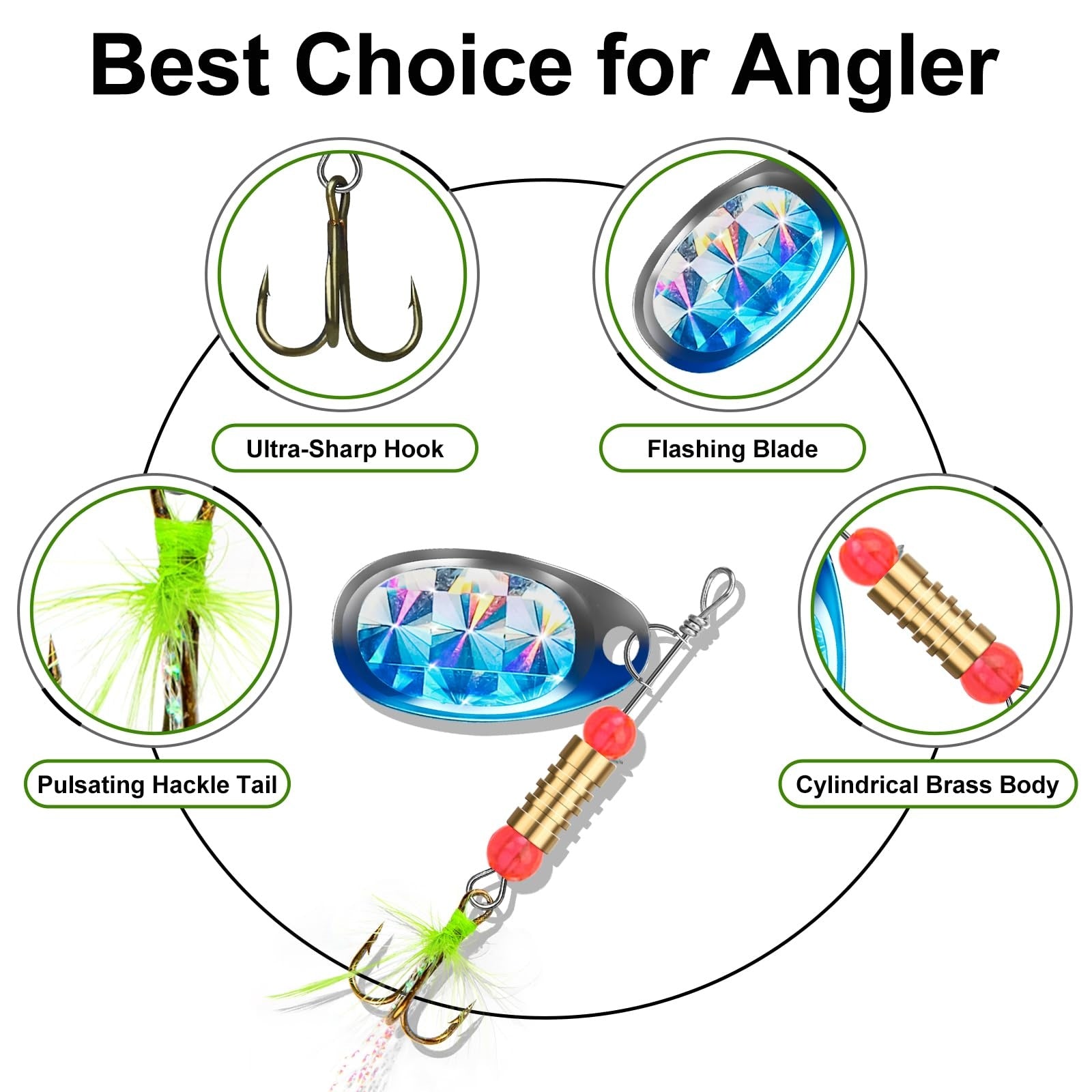 12Pcs] Rooster Tail Spinnerbaits Fishing Lures – Truscend Fishing