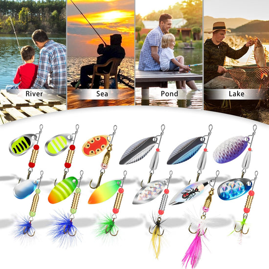 Rooster Tail Spinnerbaits Fishing Lures