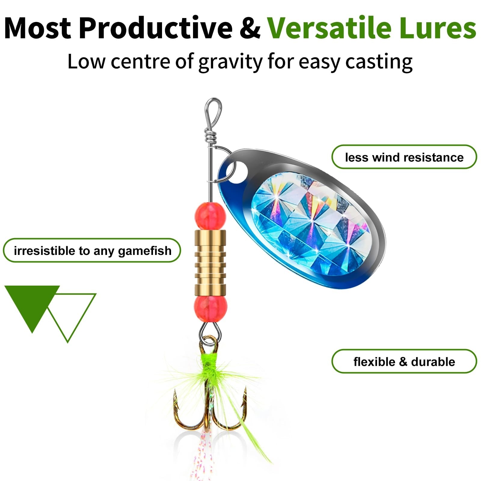 Rooster Tail Spinnerbaits Fishing Lures