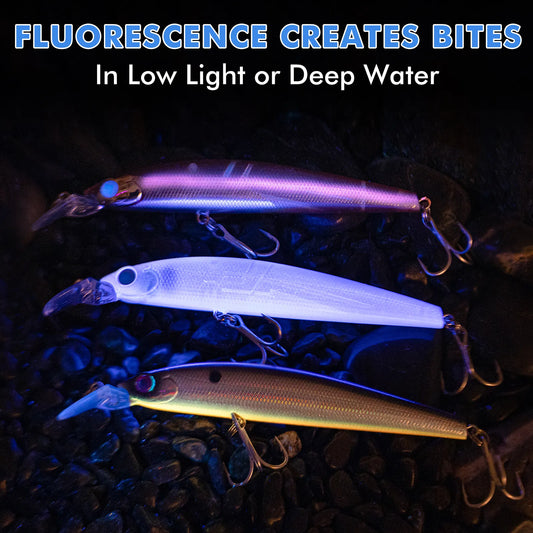 Floating Minnow Fishing Lure | Hard Bait | Rattle | Weight Transfer |  Mustad Hooks | For Bass, Trout & Pike