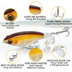 TRUSCEND PoPobait na may BKK Hooks, Top Water Whopper Plopper Fishing Lures para sa Bass Walleye Pike Catfish, Lumulutang na Lure para sa Freshwater o Saltwater Kahanga-hangang Lure na Regalo sa Pangingisda para sa Pangingisda ng Pamilya [WM]