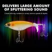 TRUSCEND PoPobait na may BKK Hooks, Top Water Whopper Plopper Fishing Lures para sa Bass Walleye Pike Catfish, Lumulutang na Lure para sa Freshwater o Saltwater Kahanga-hangang Lure na Regalo sa Pangingisda para sa Pangingisda ng Pamilya [WM]