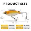TRUSCEND PoPobait na may BKK Hooks, Top Water Whopper Plopper Fishing Lures para sa Bass Walleye Pike Catfish, Lumulutang na Lure para sa Freshwater o Saltwater Kahanga-hangang Lure na Regalo sa Pangingisda para sa Pangingisda ng Pamilya [WM]