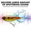 TRUSCEND PoPobait na may BKK Hooks, Pang-ibabaw na Whopper Plopper na Panghuli para sa Bass Walleye Pike Catfish, Lumulutang na Panghuli para sa Tabang o Alat na Tubig na Kamangha-manghang Panghuli na Regalo para sa Pangingisda ng Pamilya [WM]