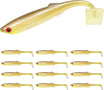 Pininturahang Kamay na Soft Paddle Tail Fishing Lures