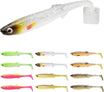 Hand-Painted Soft Paddle Tail Fishing Lures | 12pcs