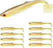 Pininturahang Kamay na Soft Paddle Tail Fishing Lures