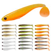 Pininturahang Kamay na Soft Paddle Tail Fishing Lures