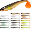 Pininturahang Kamay na Soft Paddle Tail Fishing Lures