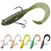 TRUSCEND Duramax Pre-Rigged TPE Soft Swimbait Fishing Lures with BKK Hooks