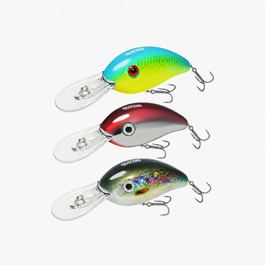 TRUSCEND Tauch-Crankbait mit BKK Haken für Barsch, Forelle & Zander