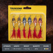 [6pcs] Dual Blades Vibespinner Tail Spinner Fishing Lure with BKK Hooks