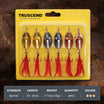 [6pcs] Dual Blades Vibespinner Tail Spinner Fishing Lure with BKK Hooks