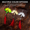 [6pcs] Dual Blades Vibespinner Tail Spinner Fishing Lure with BKK Hooks