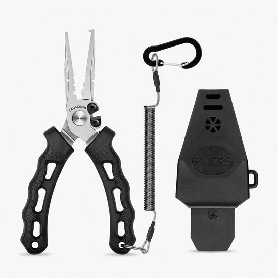 Stainless Fishing Pliers Set with Sheath Lanyard – Truscend Fishing