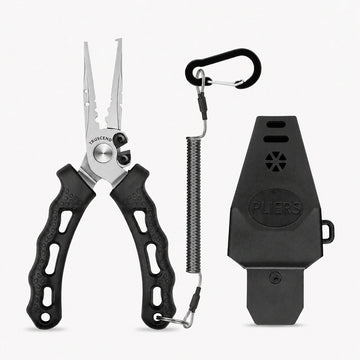 TRUSCEND Stainless Fishing Pliers Set with Sheath Lanyard - Truscend Fishing