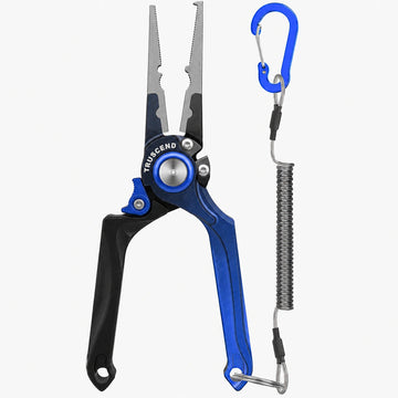 Lockable Fishing Pliers with Tungsten Carbide Cutter & Teflon Coating