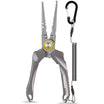 Lockable Fishing Pliers with Ergonomic Handle & Teflon Coating