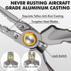 Lockable Fishing Pliers with Ergonomic Handle & Teflon Coating