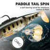 Pang-akit na Soft Glide | BKK Hooks | Paddle Tail Swimbait | Spinner | Para sa Bass, Trout, Crappie, at Walleye