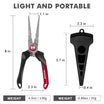 Lockable Fishing Pliers with Ergonomic Handle & Teflon Coating