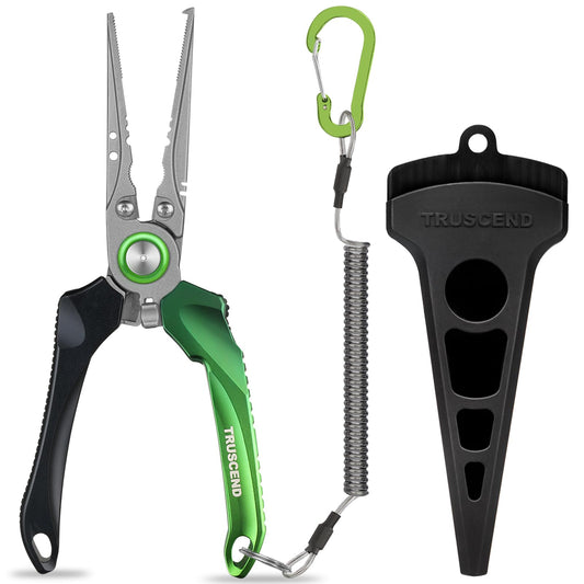 Lockable Fishing Pliers with Ergonomic Handle & Teflon Coating