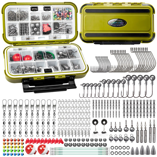 Fishing Lures Accessories Kit na may Tackle Box | 255 piraso