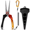 Lockable Fishing Pliers with Ergonomic Handle & Teflon Coating
