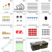 Kit de fabrication de leurres de pêche avec boîte de rangement - 340 pièces