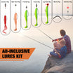 Kit de fabrication de leurres de pêche avec boîte de rangement - 340 pièces