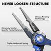 Lockable Fishing Pliers with Tungsten Carbide Cutter & Teflon Coating
