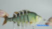 TRUSCEND Swimmax Creek Fishing King, Lifelike Fishing Lures for Bass Trout Crappie Bluegill Panfish, Smallest Jointed Swimbaits for Freshwater, Easy Catch Crankbait Fishing Gifts for Family Fishing [WM]