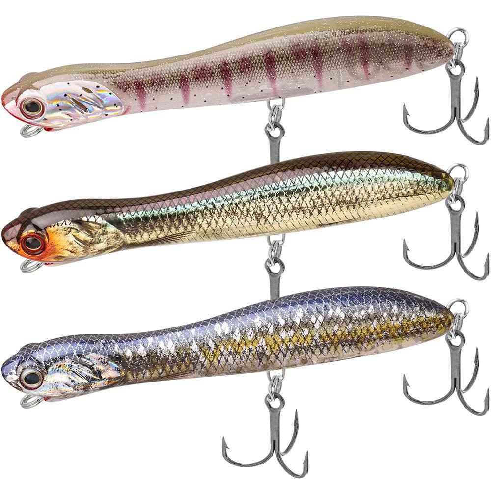 duct tape fishing lure Topwater Pencil Popper Fishing Lure 4.2in/10.5cm / 3pcs