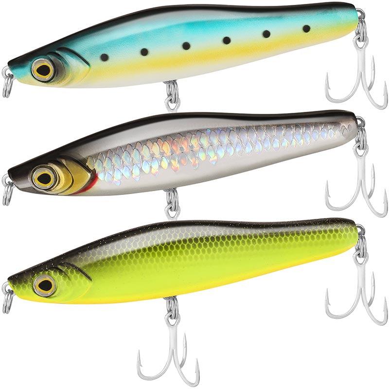 Topwater Pencil Plopper Fishing Lures 3.5in/9cm - 3pcs Topwater Pencil Plopper Fishing Lures 3.5in/9cm - 3pcs