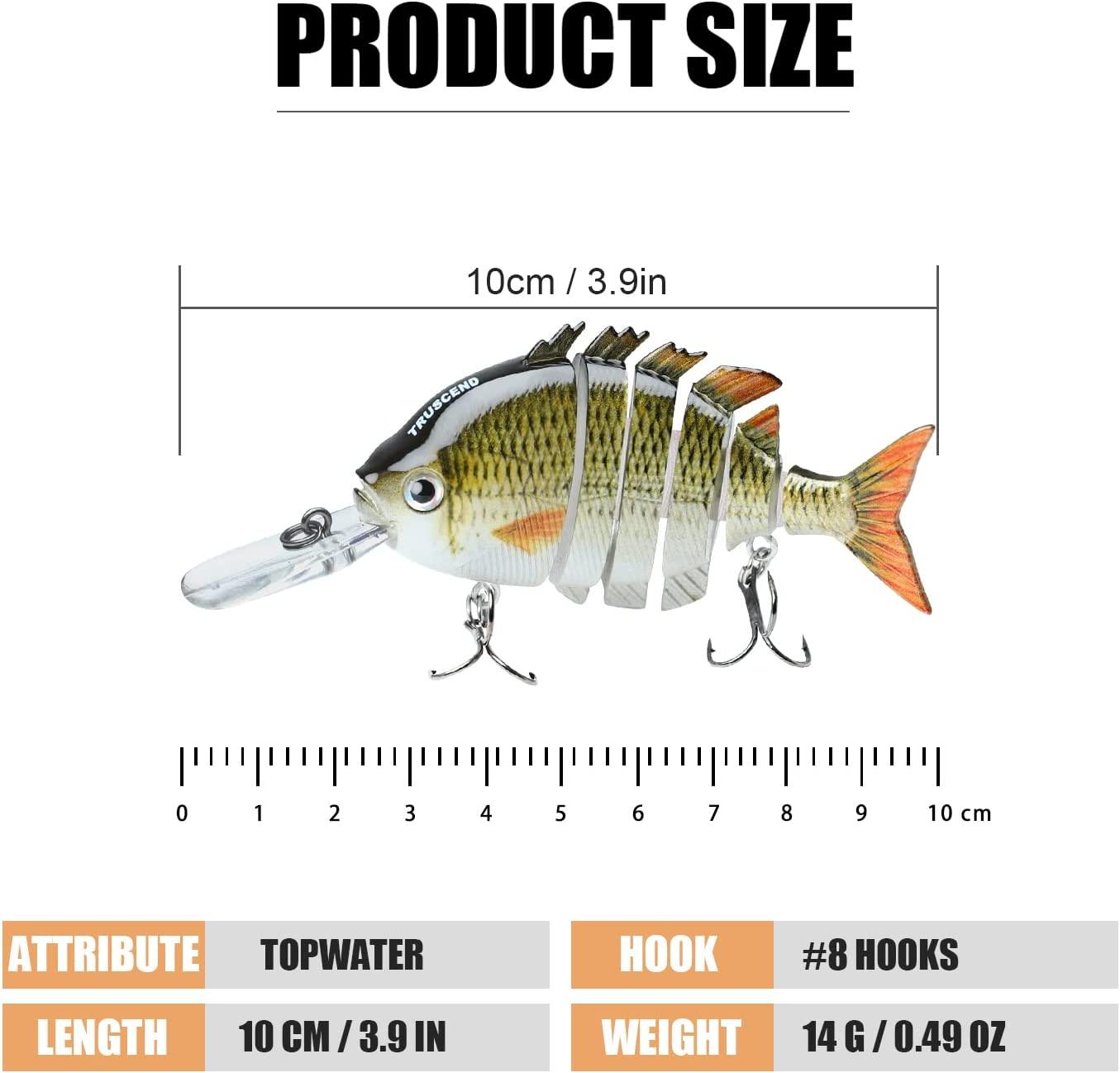 TRUSCEND Tilapia Segmented Fishing Lure Jointed Swimbait TRUSCEND Tilapia Segmented Fishing Lure Jointed Swimbait