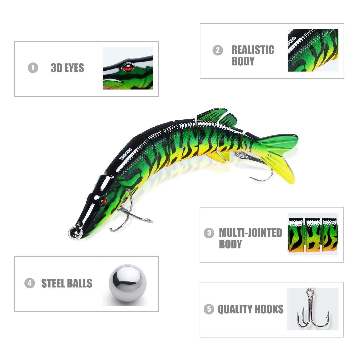 Bionic Pike Fishing Lure Jointed Swimbait – Truscend Fishing