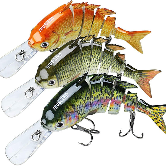 best lifelike bass lure TRUSCEND Tilapia Segmented Fishing Lure Jointed Swimbait