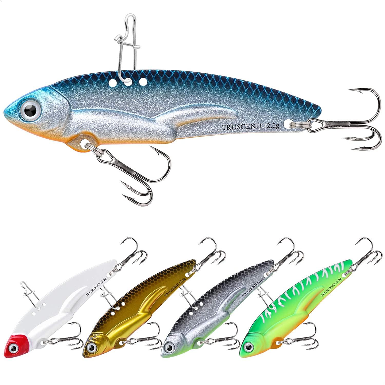 0.4oz/12.5g / 5pcs Blade Bait Vibe Lure Metal Fishing Lure