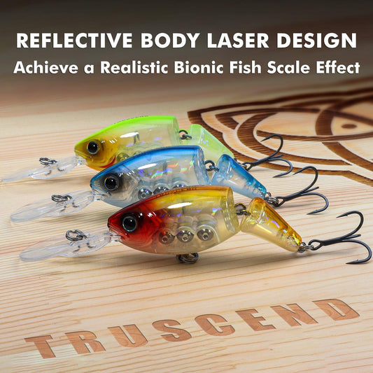 TRUSCEND Jointed Crankbait Suspending Bass Fishing Lure - Truscend Fishing