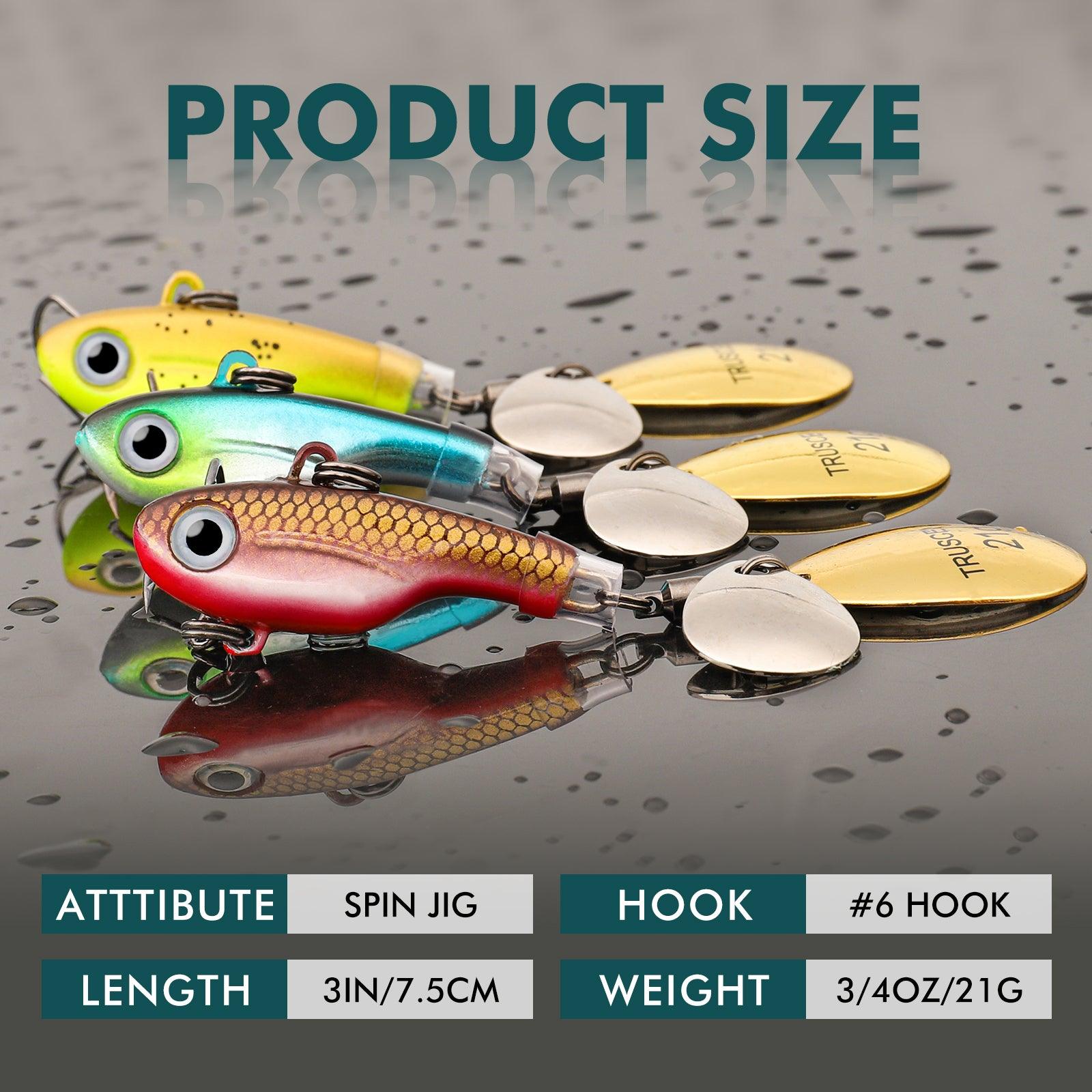 Fishing Lures Spinner Rotating Tail Spinner Swimbaits