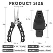 TRUSCEND Stainless Fishing Pliers Set with Sheath Lanyard - Truscend Fishing