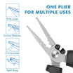 TRUSCEND Stainless Fishing Pliers Set with Sheath Lanyard - Truscend Fishing