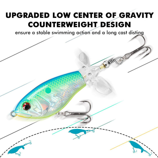 PoPobait Top Water Whopper Plopper Fishing Lures