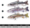 TRUSCEND Trout Jointed Glide Bait Bass Fishing Lure - Truscend Fishing